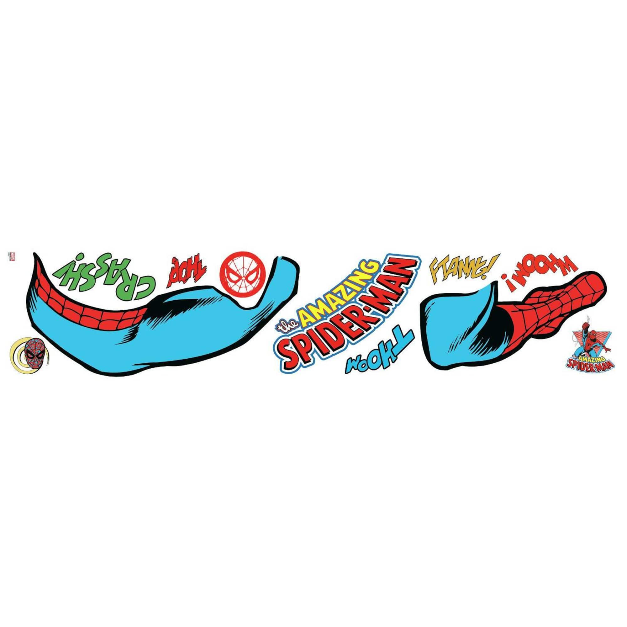 RoomMates Spiderman Comic Peel & Stick Giant Wall Decals